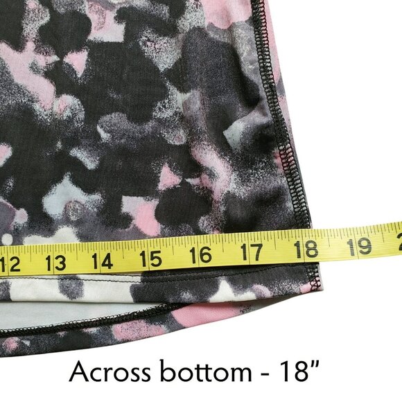 90 Degree by Reflex Racerback Athletic Tank Top Longline Abstract Black Pink M - Picture 10 of 12